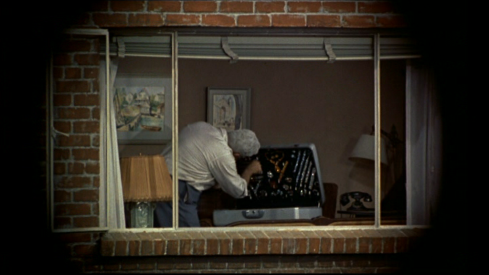 James Stewart has his own perspective in Rear Window